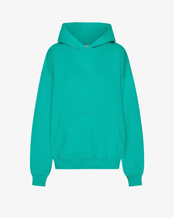 Women Hoodies Colorfulstandard Organic Oversized Hood 8211 Tropical Sea