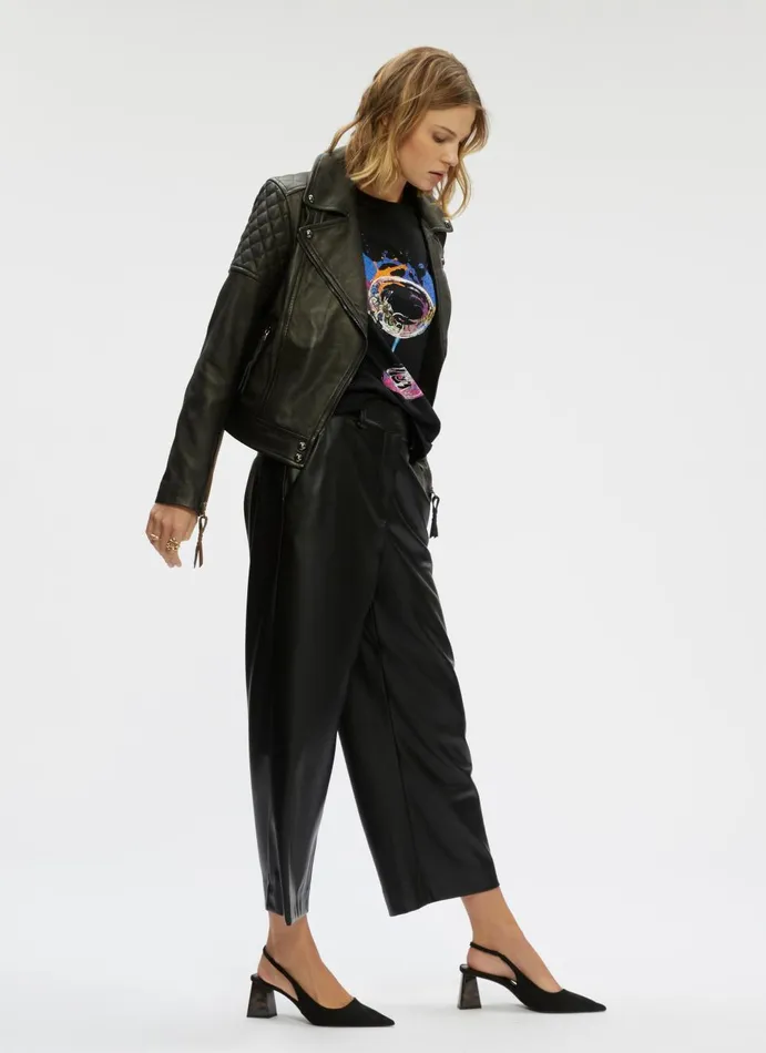 Women Jackets Robert Graham MONROE LEATHER JACKET Black