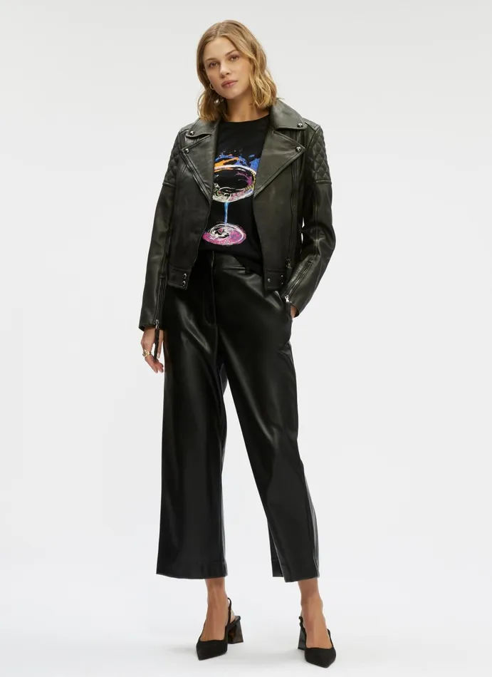Women Jackets Robert Graham MONROE LEATHER JACKET Black