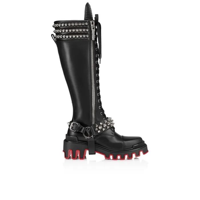 Women Janetta Botta Boots 8211 Calf Leather 8211 Black Christian Louboutin Boots