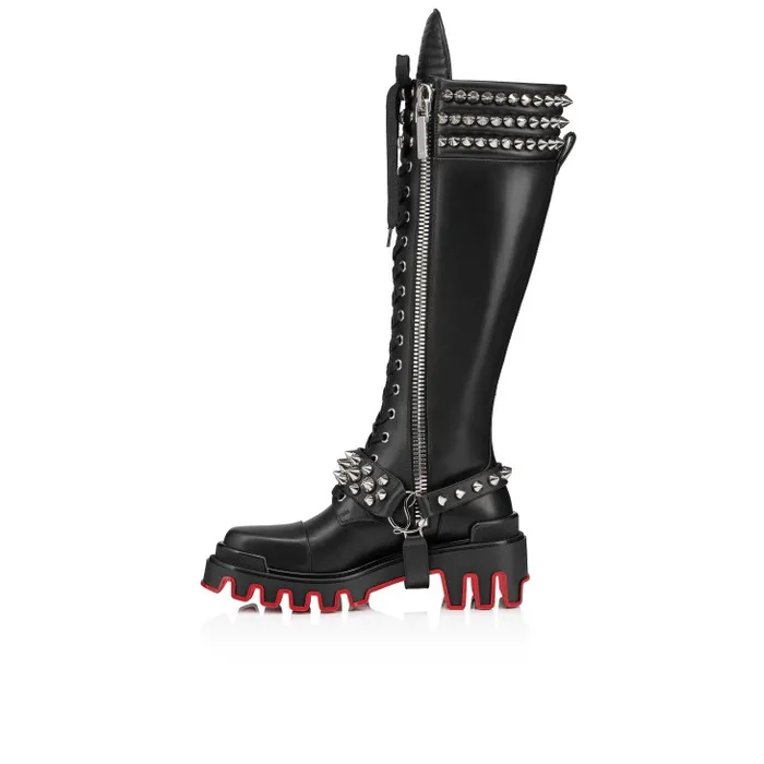 Women Janetta Botta Boots 8211 Calf Leather 8211 Black Christian Louboutin Boots