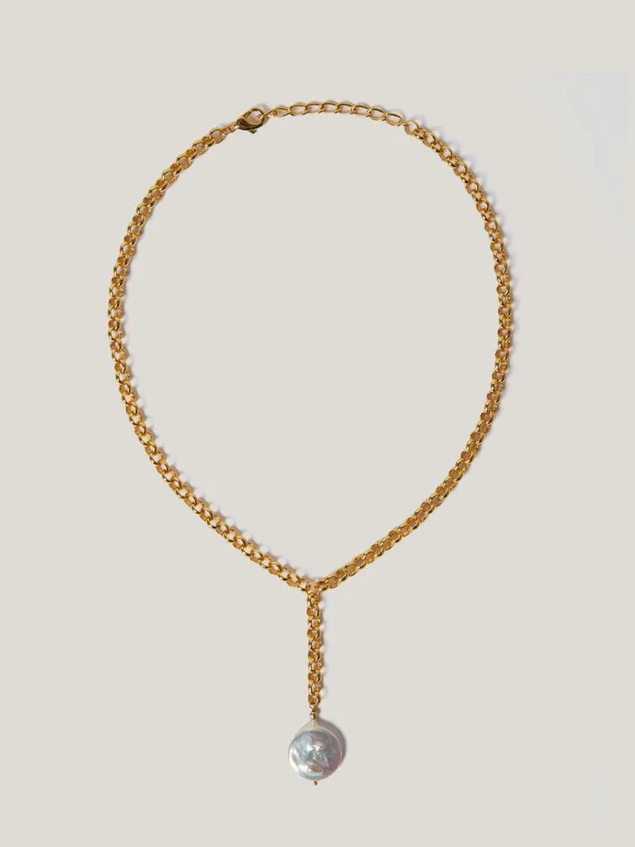 Women Keshi Pearl Necklace Pearl Jigsaw Party