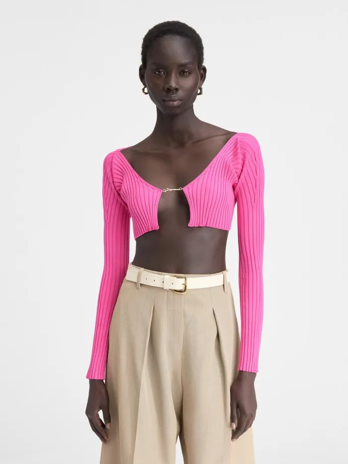 Women Knits JACQUEMUS The Pral Knit Neon Pink