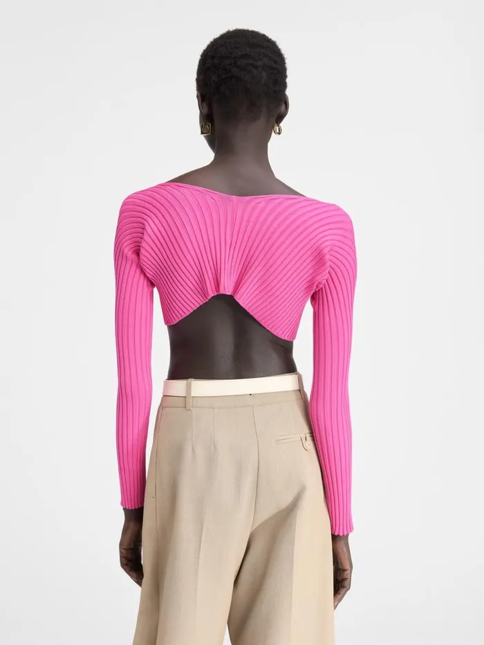 Women Knits JACQUEMUS The Pral Knit Neon Pink