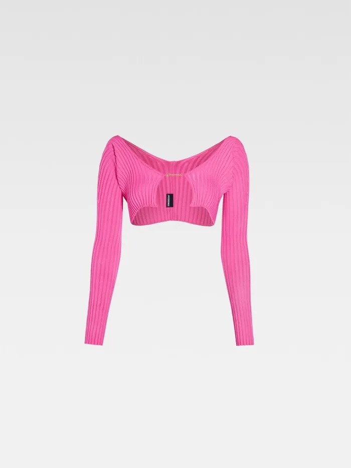 Women Knits JACQUEMUS The Pral Knit Neon Pink