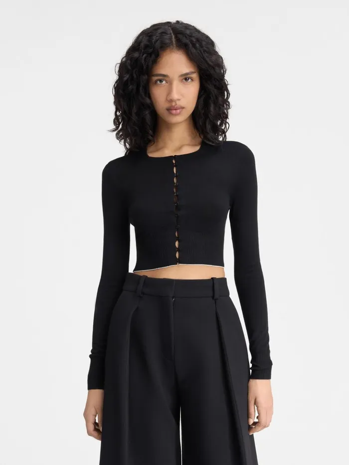 Women Knits JACQUEMUS The Spiaggia Cardigan Black