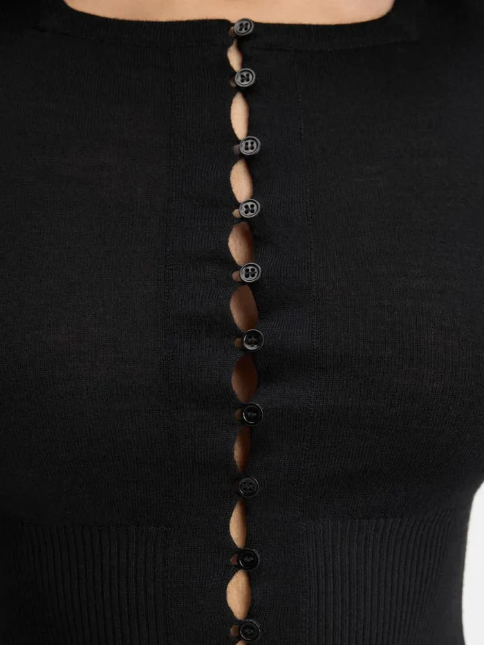 Women Knits JACQUEMUS The Spiaggia Cardigan Black