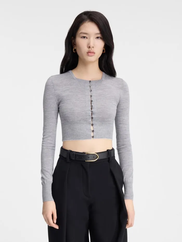 Women Knits JACQUEMUS The Spiaggia Cardigan Grey