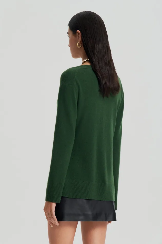 Women Knitwear Scanlan Theodore CASHMERE V CYPRESS Women Knitwear Scanlan Theodore CASHMERE V CYPRESS