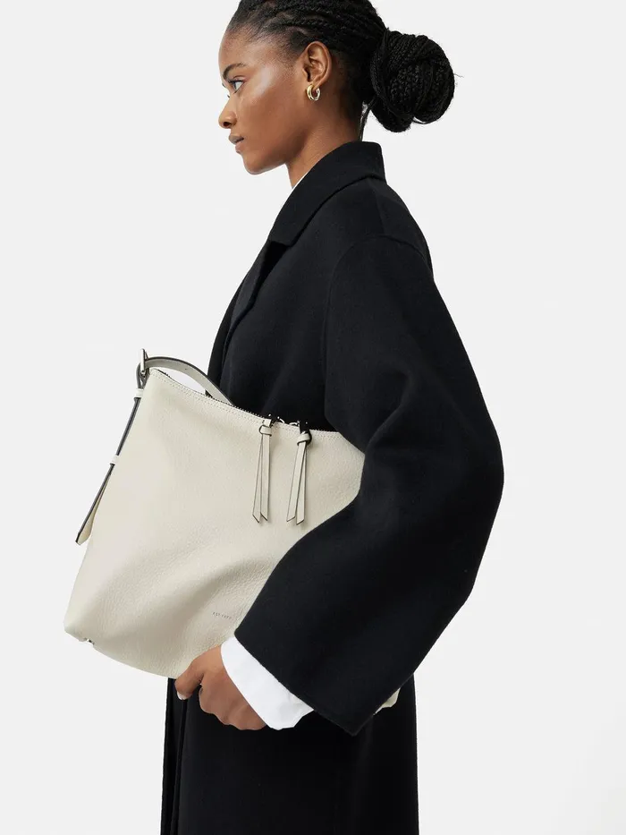 Women Large Trafalgar Shoulder Bag White Jigsaw Bags
