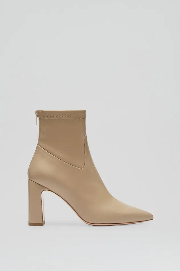 Women Leather Scanlan Theodore STRETCH ANKLE BOOT 85 NUDE Women Leather Scanlan Theodore STRETCH ANKLE BOOT 85 NUDE