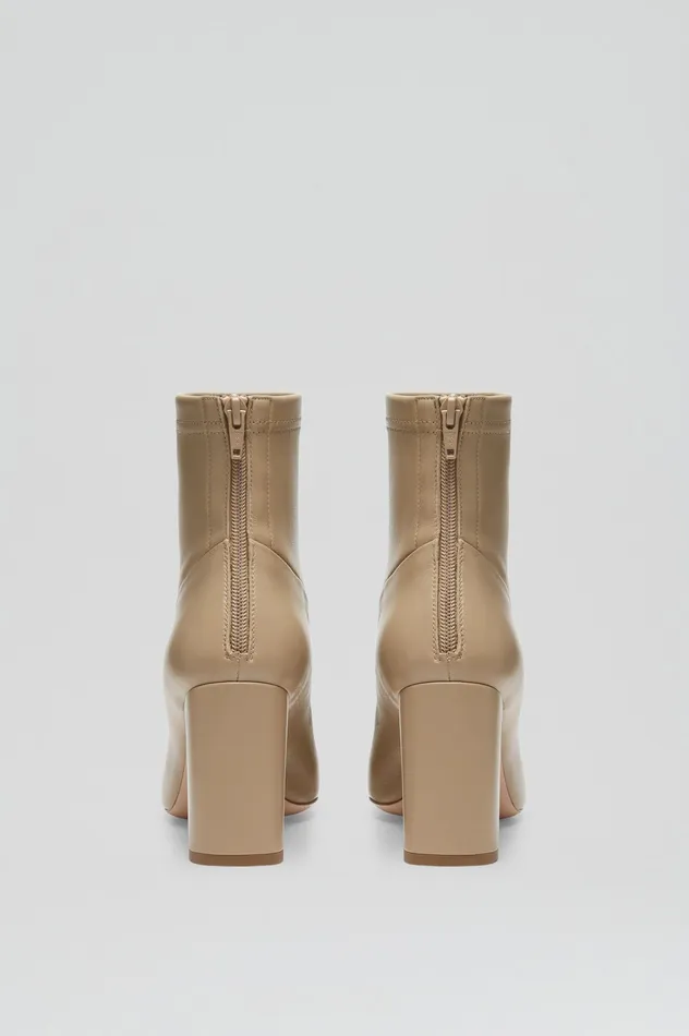 Women Leather Scanlan Theodore STRETCH ANKLE BOOT 85 NUDE Women Leather Scanlan Theodore STRETCH ANKLE BOOT 85 NUDE