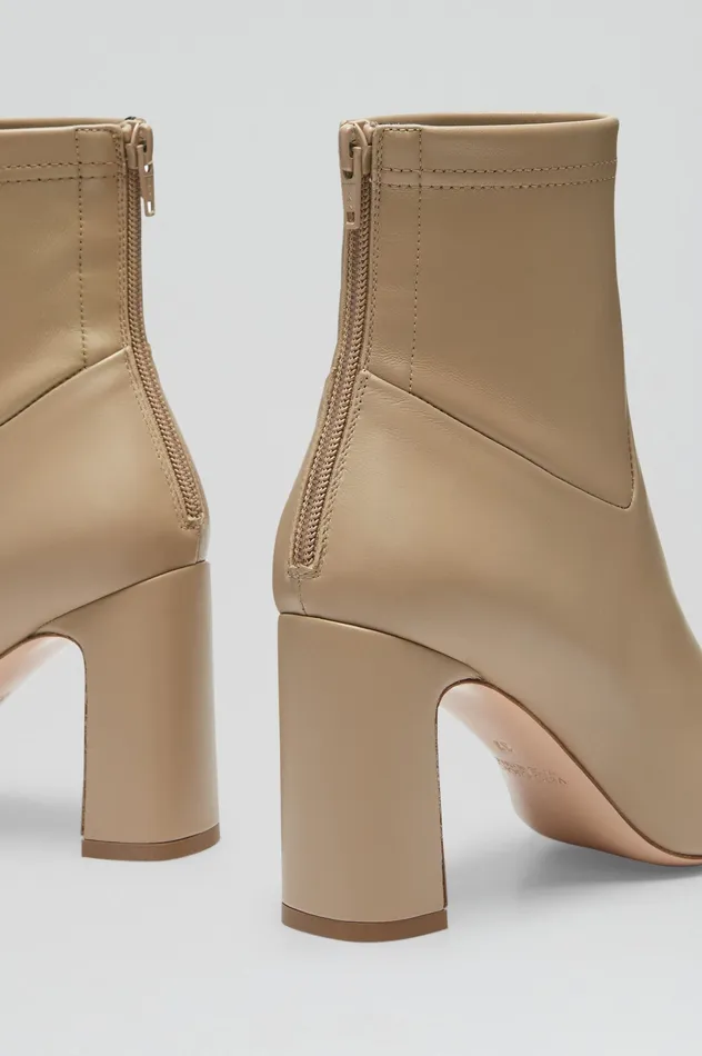 Women Leather Scanlan Theodore STRETCH ANKLE BOOT 85 NUDE Women Leather Scanlan Theodore STRETCH ANKLE BOOT 85 NUDE