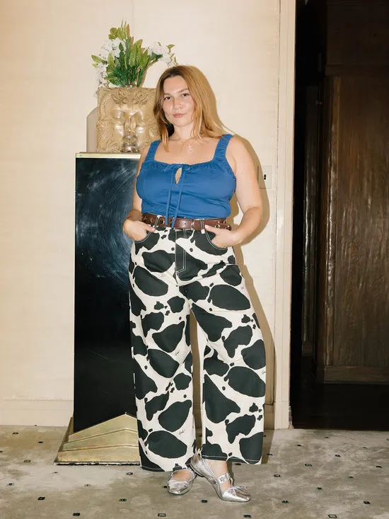 Women Lisa Says Gah Kira Top Blue Tops