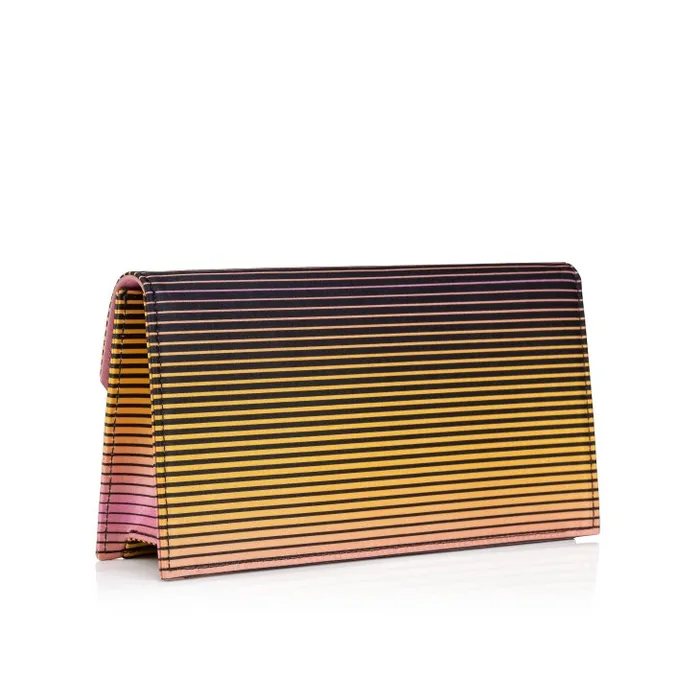 Women Loubi54 Clutch 8211 Aftersun Printed Crepe Satin 8211 Multicolor Christian Louboutin Clutches and Evening Bags