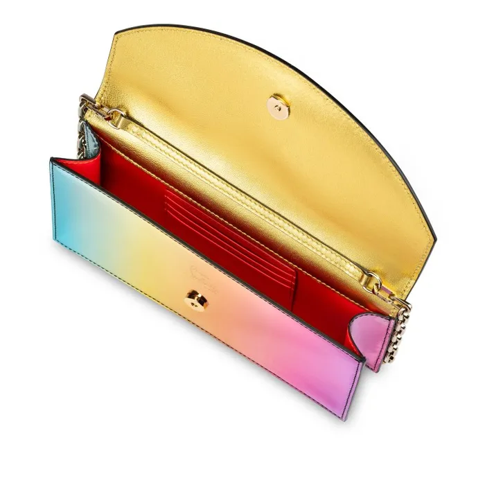 Women Loubi54 Clutch 8211 Boreal Specchio Leather 8211 Multicolor Christian Louboutin Shoulder Bags