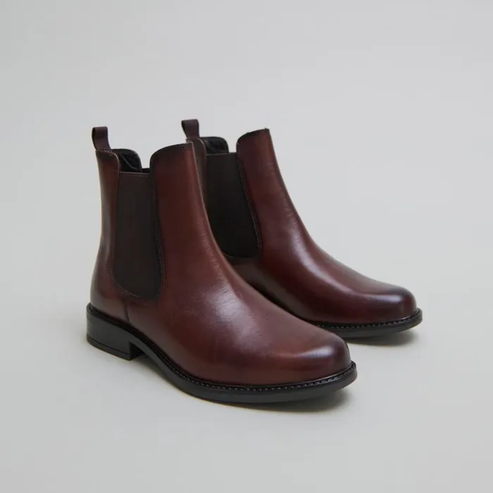 Women Lowboots With Elastics And Rounded Toes Cognac JONAK Ankle Boots Lowboots