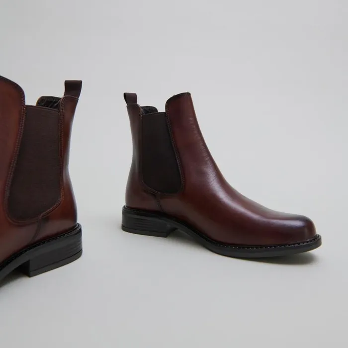 Women Lowboots With Elastics And Rounded Toes Cognac JONAK Ankle Boots Lowboots
