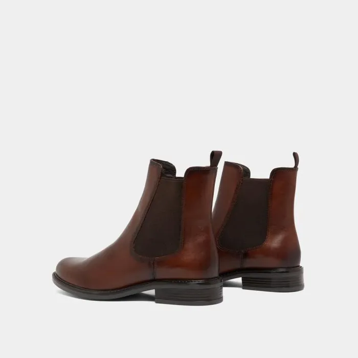 Women Lowboots With Elastics And Rounded Toes Cognac JONAK Ankle Boots Lowboots