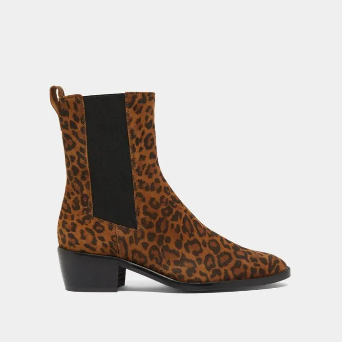 Women Lowboots With Elastics Leopard JONAK Ankle Boots Lowboots