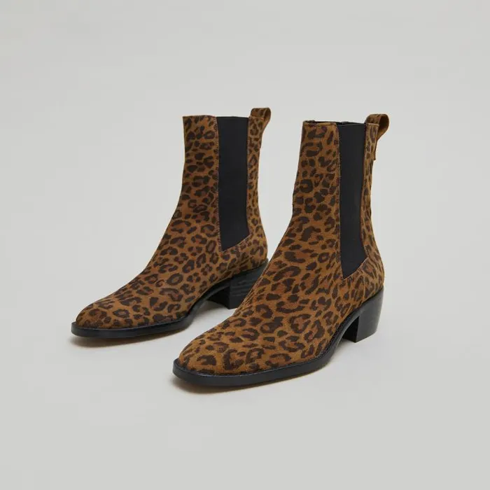 Women Lowboots With Elastics Leopard JONAK Ankle Boots Lowboots