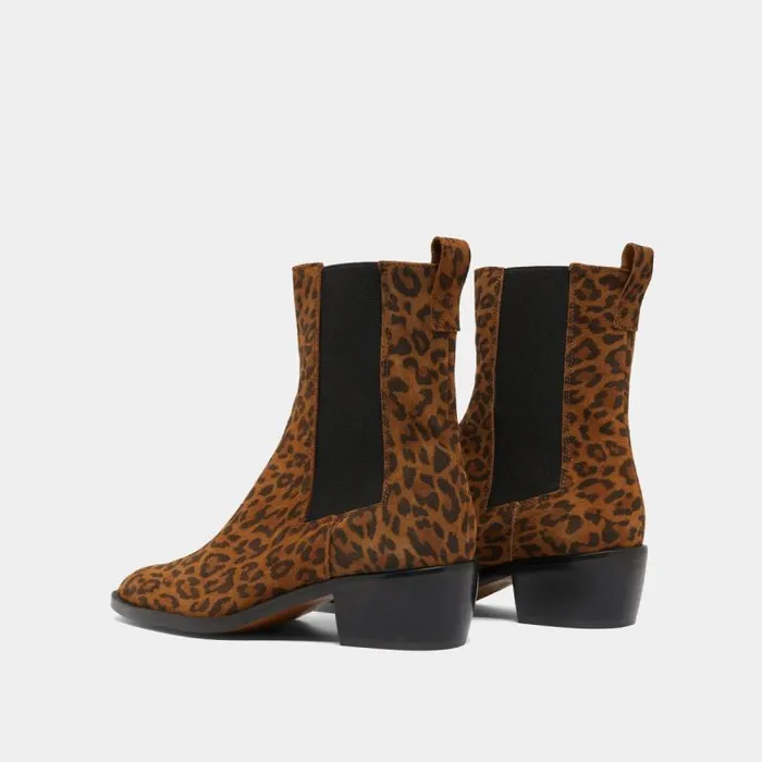 Women Lowboots With Elastics Leopard JONAK Ankle Boots Lowboots