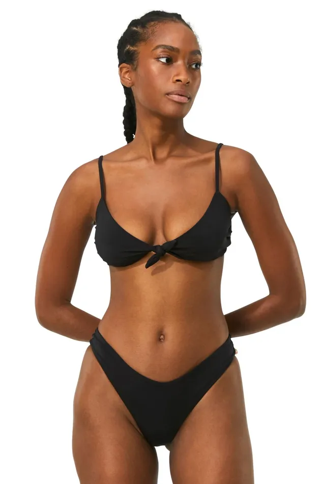 Women Mara Hoffman Bikini Bottoms Cece Bikini Bottom Black