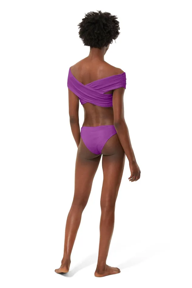 Women Mara Hoffman Bikini Tops Lorina Bikini Top Violet
