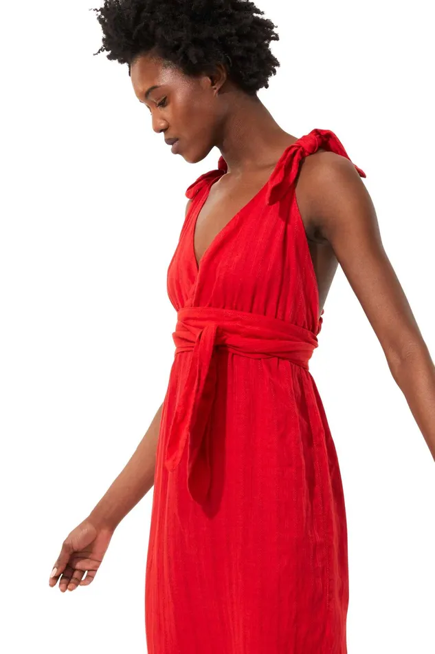 Women Mara Hoffman Dresses Calypso Dress Red