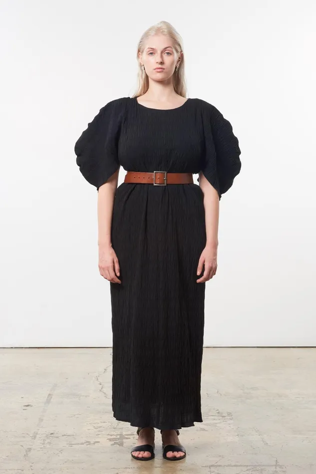Women Mara Hoffman Dresses Extended Aranza Dress Black Women Mara Hoffman Dresses Extended Aranza Dress Black