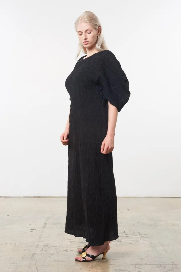 Women Mara Hoffman Dresses Extended Aranza Dress Black Women Mara Hoffman Dresses Extended Aranza Dress Black