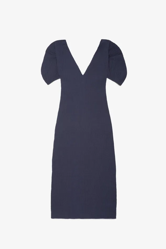 Women Mara Hoffman Dresses Gracen Dress Navy