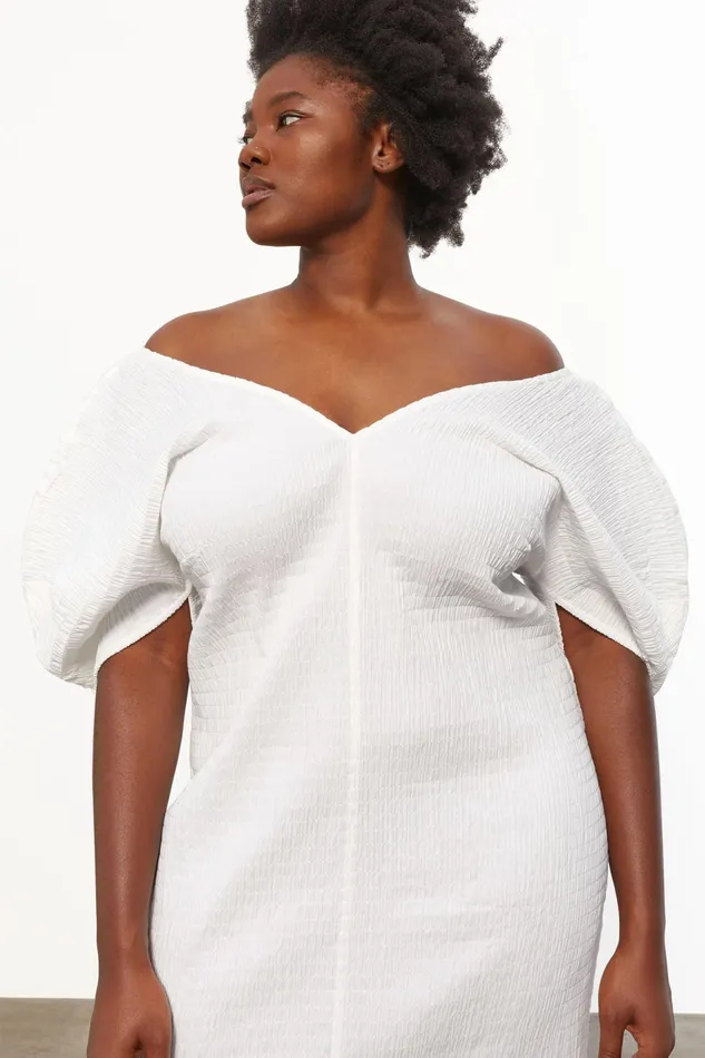 Women Mara Hoffman Extended Sizes Extended Gracen Dress White Women Mara Hoffman Extended Sizes Extended Gracen Dress White