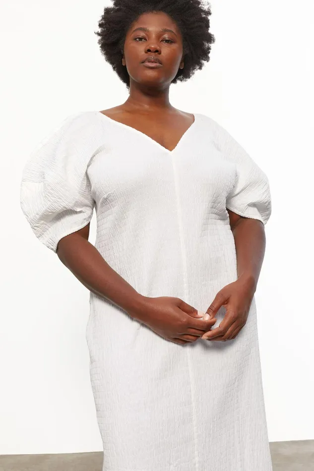 Women Mara Hoffman Extended Sizes Extended Gracen Dress White Women Mara Hoffman Extended Sizes Extended Gracen Dress White