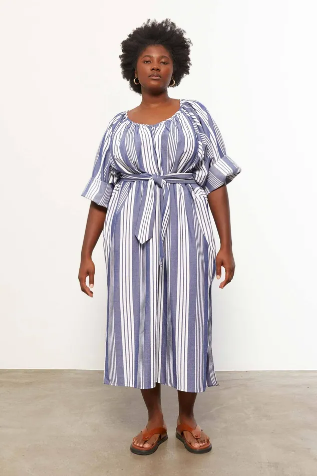 Women Mara Hoffman Extended Sizes Extended Luz Coverup Navy Multi