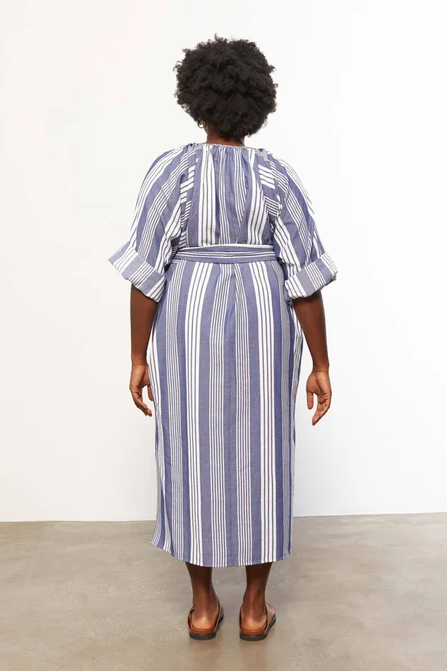 Women Mara Hoffman Extended Sizes Extended Luz Coverup Navy Multi