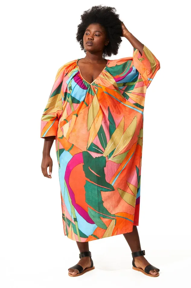 Women Mara Hoffman Extended Sizes Extended Luz Coverup Print