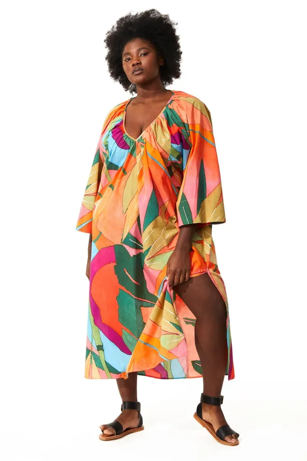 Women Mara Hoffman Extended Sizes Extended Luz Coverup Print