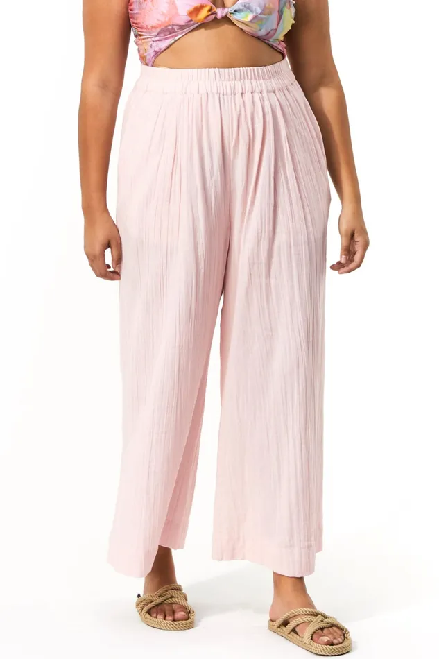Women Mara Hoffman Extended Sizes Extended Paloma Pant Pastel Pink Women Mara Hoffman Extended Sizes Extended Paloma Pant Pastel Pink