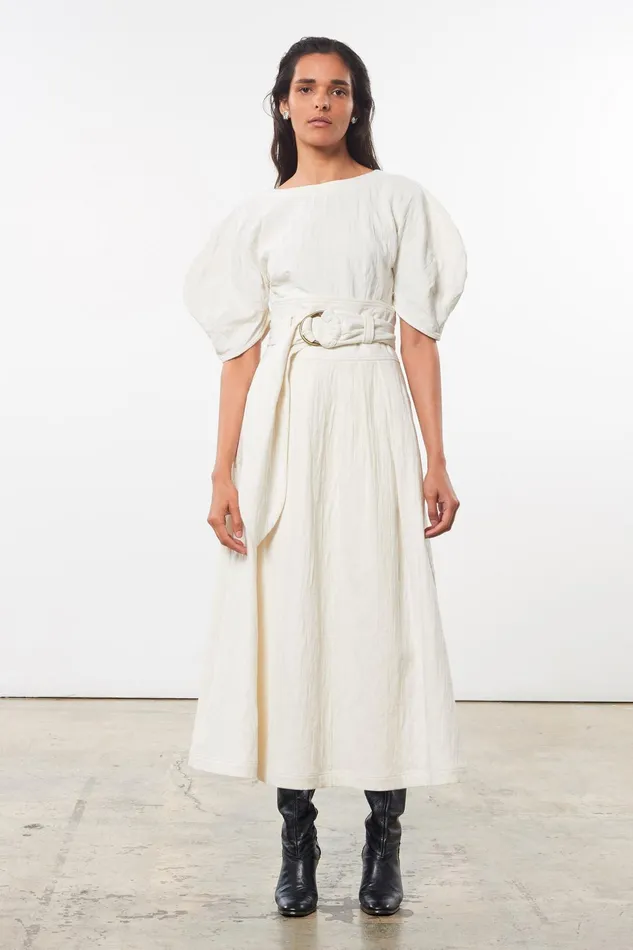 Women Mara Hoffman Skirts Esperanza Skirt Ivory