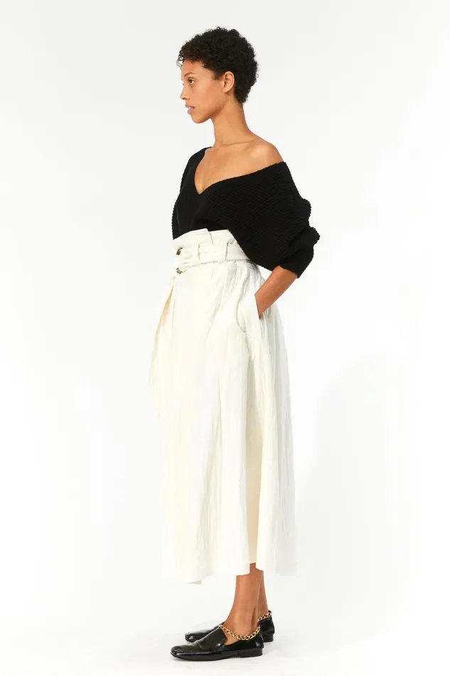 Women Mara Hoffman Skirts Esperanza Skirt Ivory