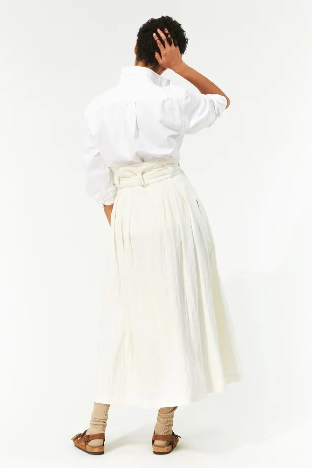 Women Mara Hoffman Skirts Esperanza Skirt Ivory