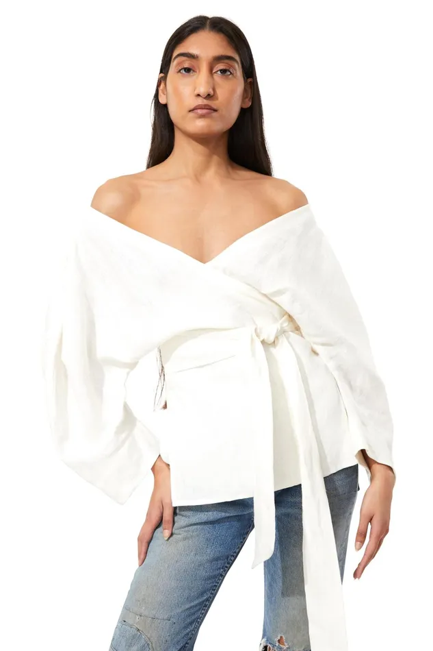 Women Mara Hoffman Tops Emiliana Top White Women Mara Hoffman Tops Emiliana Top White