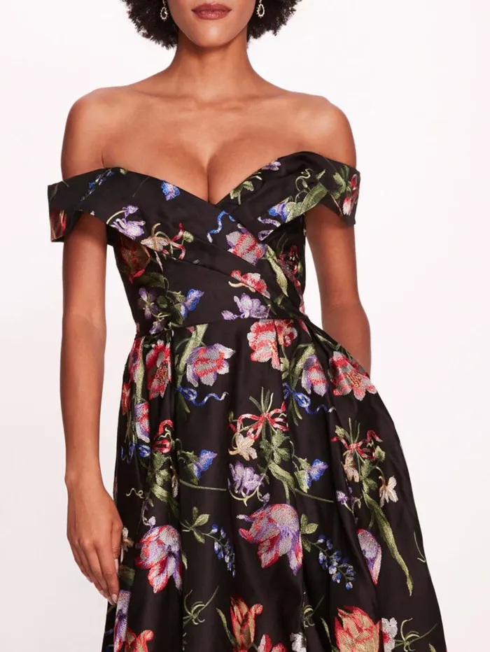 Women Marchesa Marchesa Notte Alex Gown Black Multi