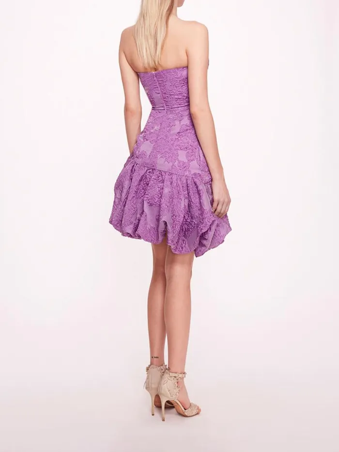 Women Marchesa Marchesa Notte Calathea Mini Dress Lavender