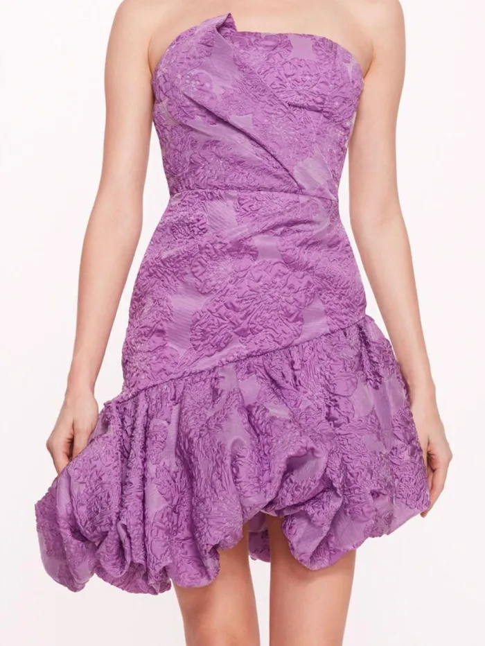Women Marchesa Marchesa Notte Calathea Mini Dress Lavender