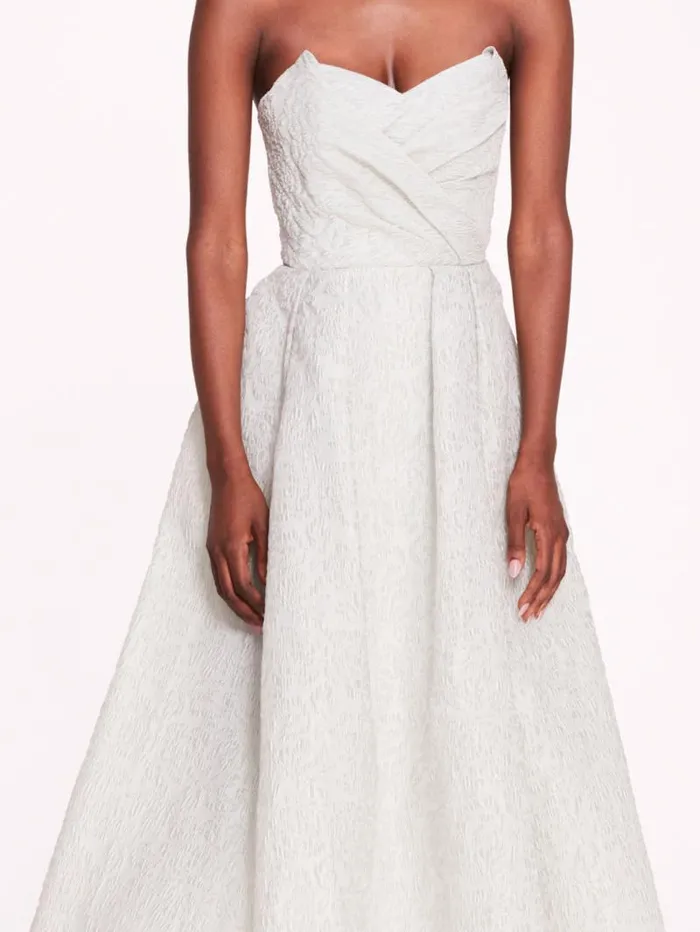 Women Marchesa Marchesa Notte Cloque Sweetheart Dress Mint