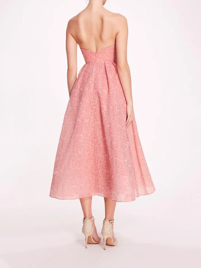 Women Marchesa Marchesa Notte Cloque Sweetheart Dress Pink