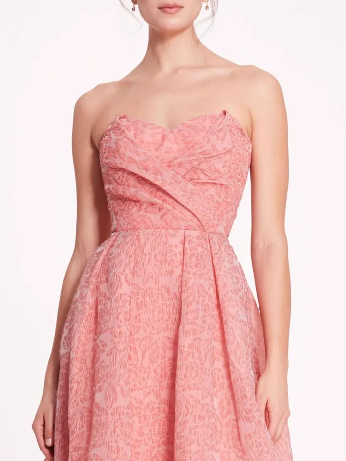Women Marchesa Marchesa Notte Cloque Sweetheart Dress Pink