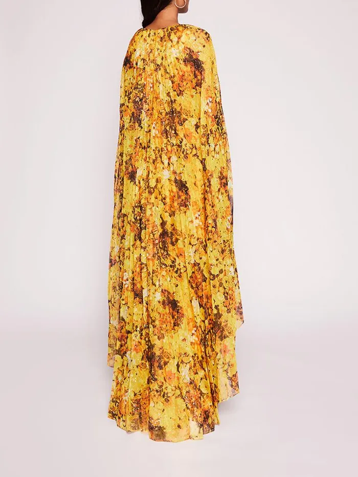 Women Marchesa Marchesa Notte Foiled Garden Gown Yellow Gold